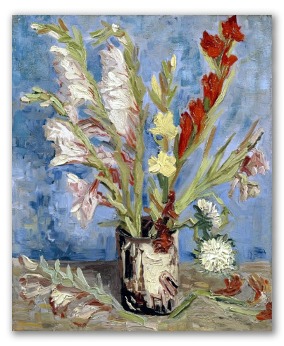 Vase with Gladioli